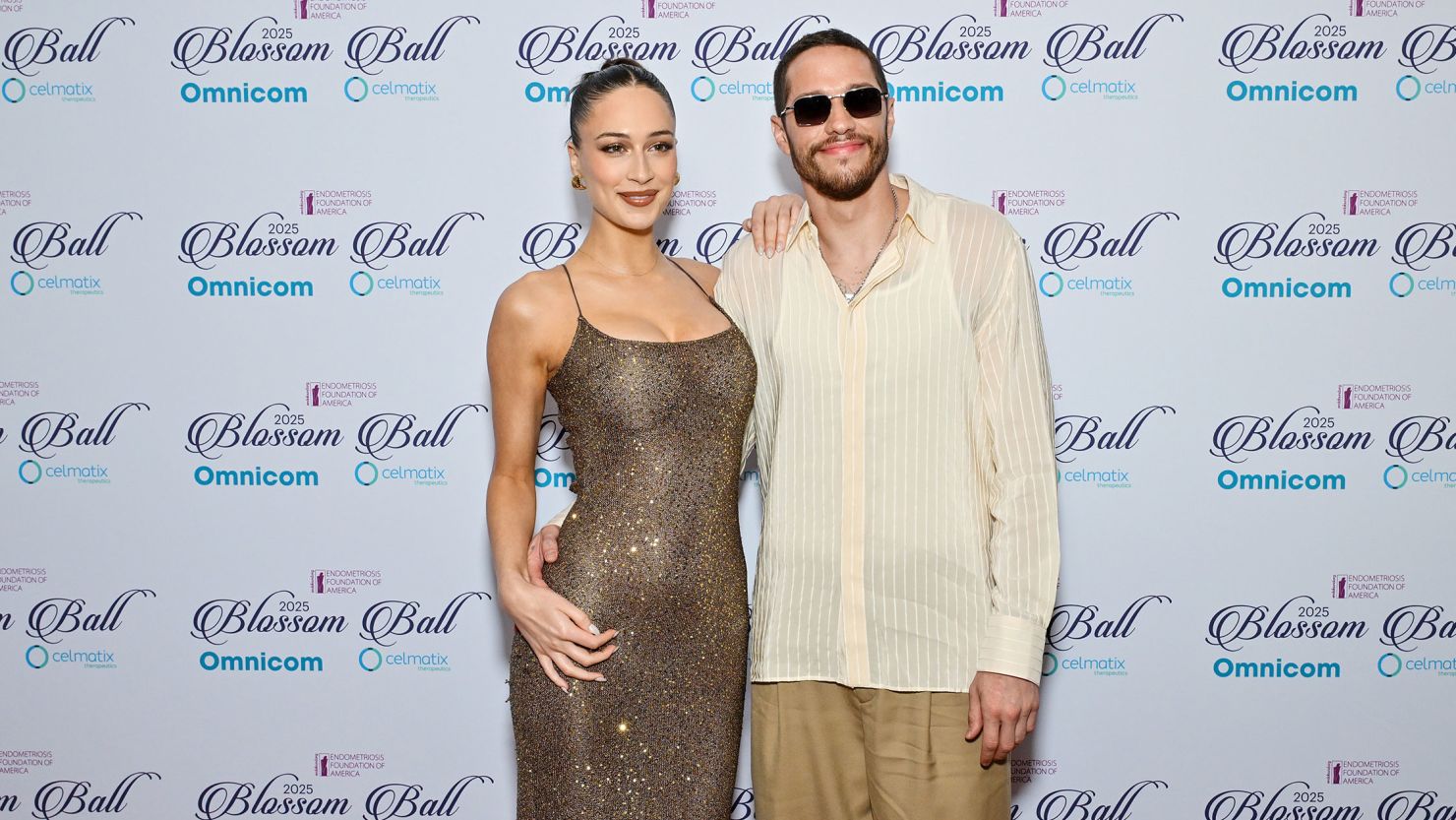 Elsie Hewitt and Pete Davidson attend the Endometriosis Foundation of America’s 13th Annual Blossom Ball at The Pierre Hotel in New York on May 15, 2025.