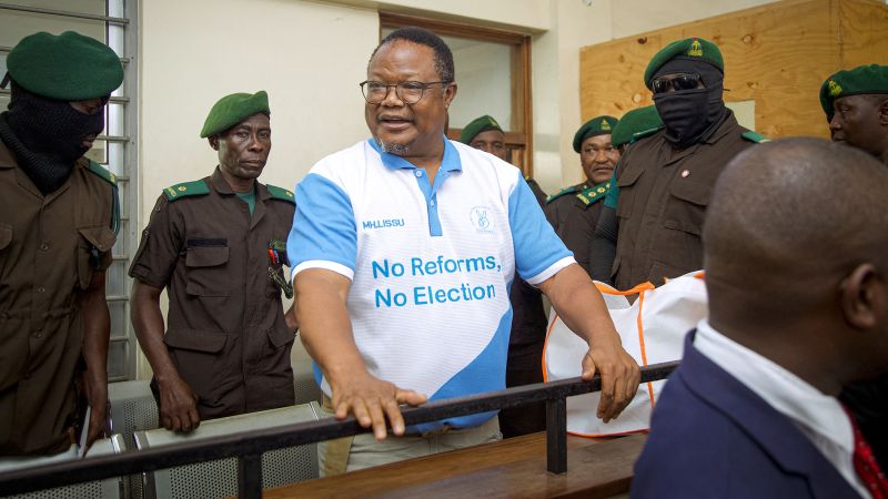 Tanzanian opposition leader appears in court for treason trial