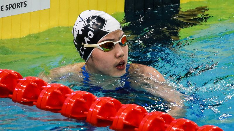 Yu Zidi, a 12-year-old Chinese swimming ‘sensation,’ sets 200-meter individual medley record