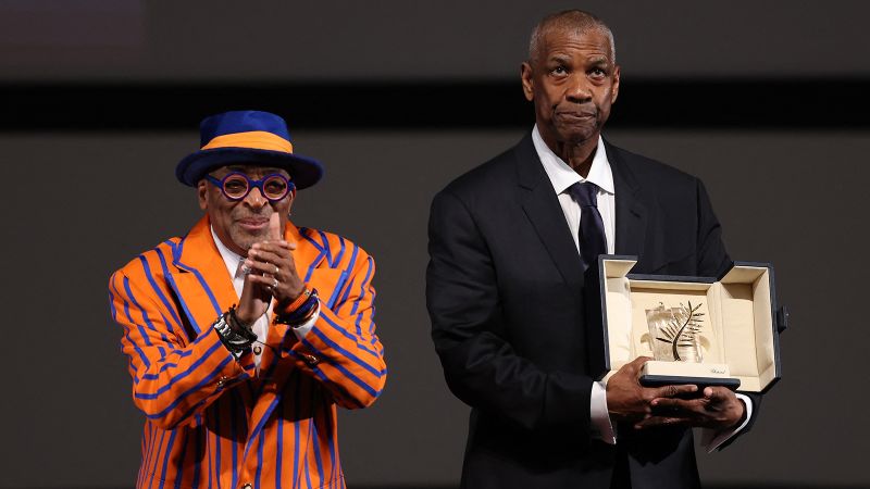 Denzel Washington gets a surprise honor from Spike Lee at ‘Highest 2 Lowest’ premiere in Cannes | CNN