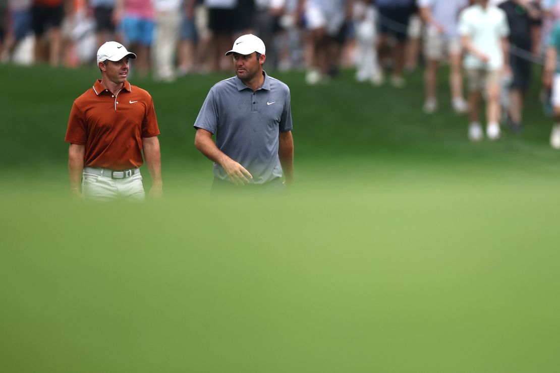 Rory McIlroy and Scottie Scheffler both had better rounds on Friday, making the cut heading into the weekend.