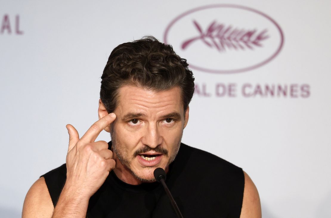Actor Pedro Pascal speaks during the