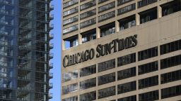 The Chicago Sun-Times building seen from West Wacker Drive in Chicago on March 2, 2016.