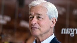 Jamie Dimon, chief executive officer of JPMorgan Chase & Co., during a Bloomberg Television interview on the sidelines of the JPMorgan China Summit in Shanghai, China, on Thursday, May 22, 2025. Dimon said he can't rule out the US economy will fall into stagflation as the country faces huge risks from both geopolitics, deficits and price pressures.
