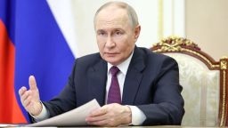 El presidente de Rusia, Vladímir Putin, en el Kremlin de Moscú el 22 de mayo de 2025.