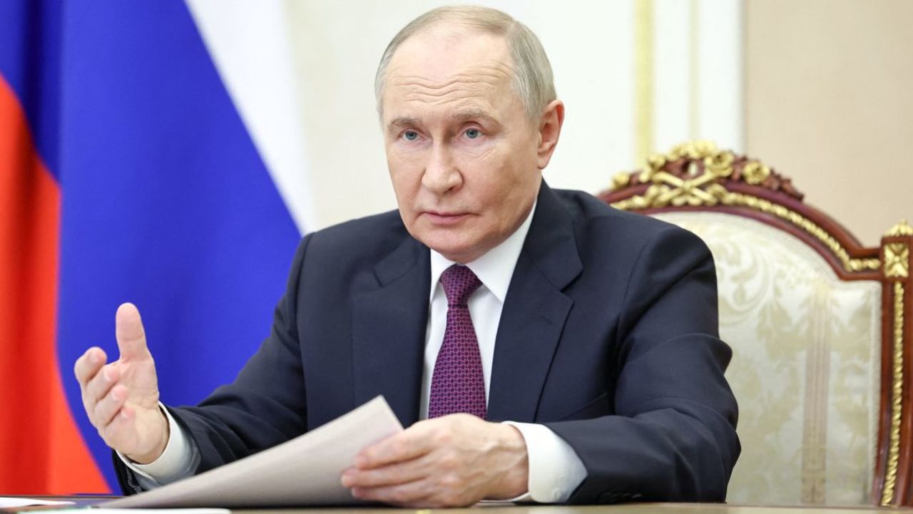 El presidente de Rusia, Vladímir Putin, en el Kremlin de Moscú el 22 de mayo de 2025.