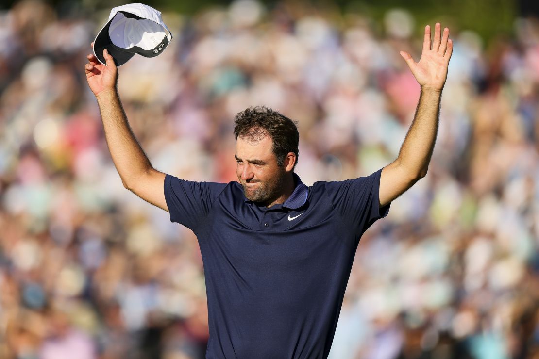 Scheffler won the 2025 PGA Championship at Quail Hollow Country Club for his third career major.