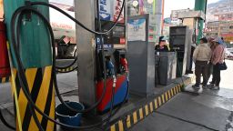Estación de combustible en El Alto, Bolivia, el 23 de mayo de 2025.