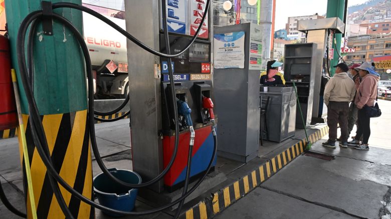 Estación de combustible en El Alto, Bolivia, el 23 de mayo de 2025.