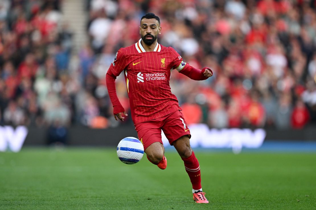 Mohamed Salah del Liverpool el 19 de mayo de 2025.