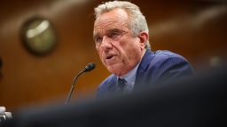 US Secretary of Health and Human Services Robert F. Kennedy Jr. testifies before the Senate Committee on Health, Education, Labor, and Pensions on Capitol Hill on May 20, in Washington, DC.