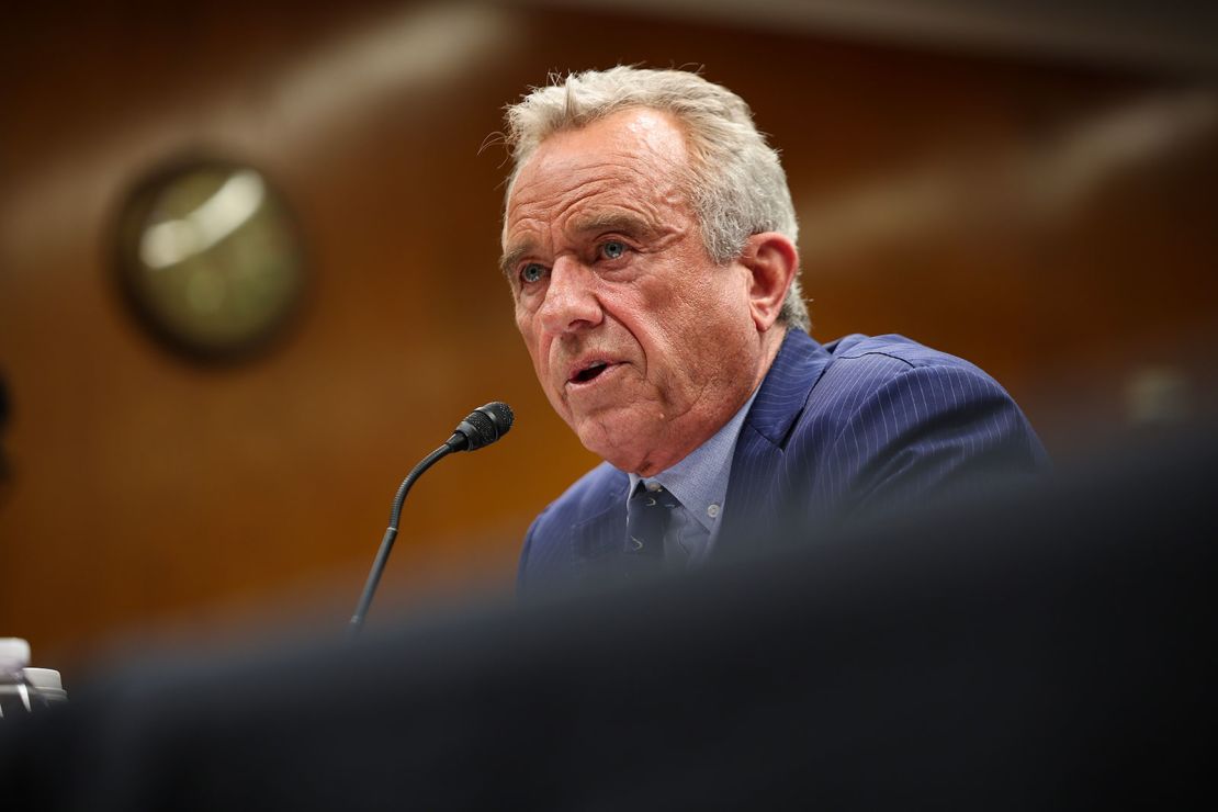 US Secretary of Health and Human Services Robert F. Kennedy Jr. testifies before the Senate Committee on Health, Education, Labor and Pensions on Capitol Hill on May 20, 2025.