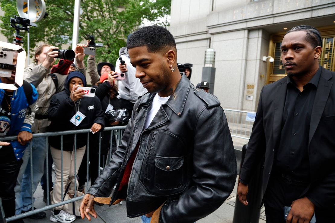 Kid Cudi departing the Manhattan Federal Court during the Sean "Diddy" Combs' trial on May 22.