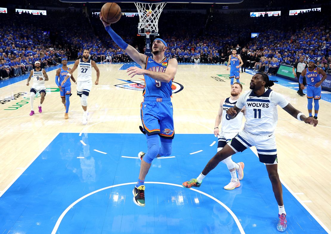 OKC takes a commanding 2-0 series lead to Minnesota on Saturday.