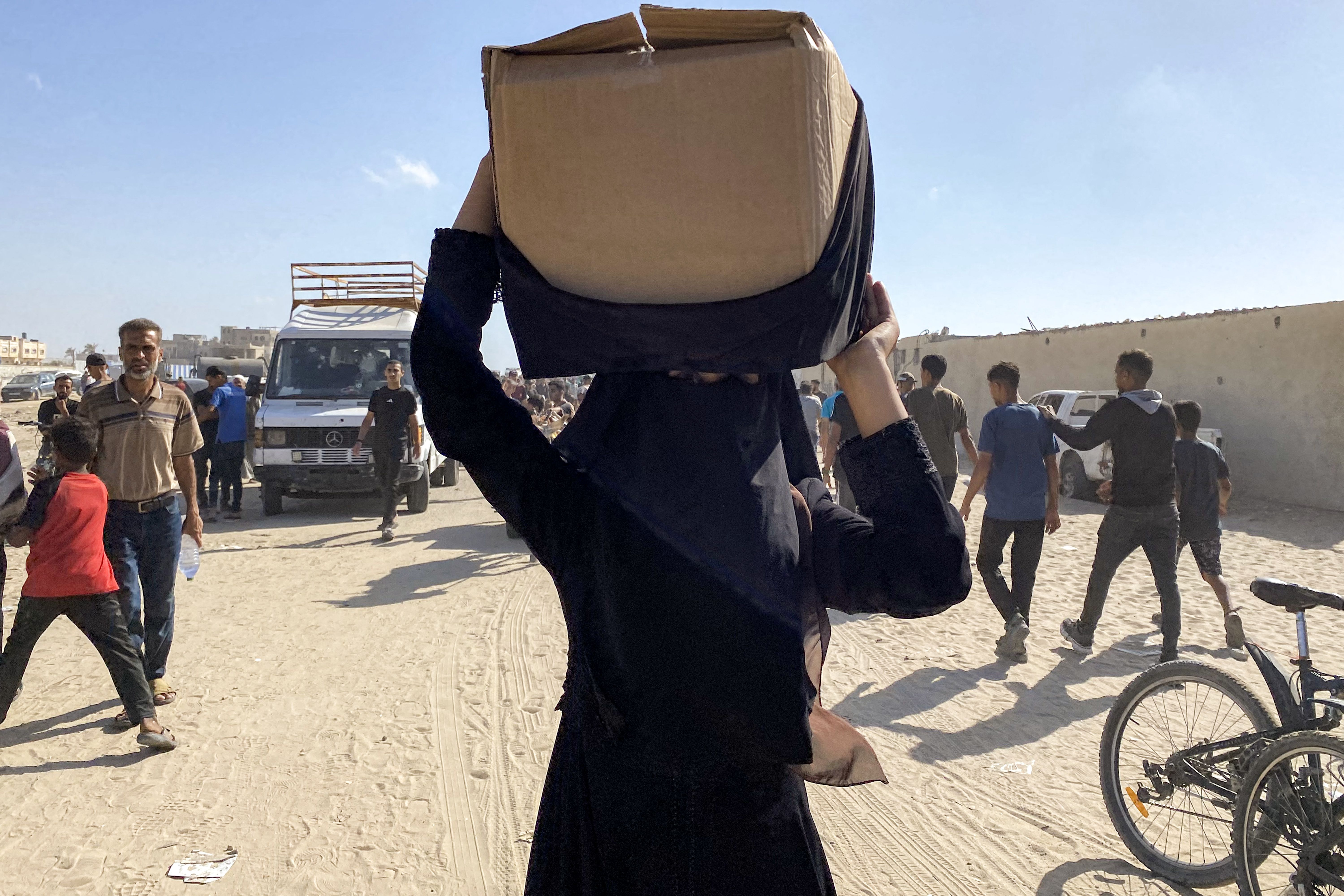 Video shows desperate Palestinians rushing to US-backed aid site in Gaza