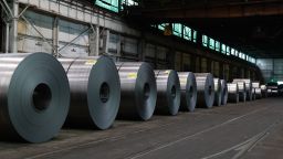 Steel coils at the US Steel Irvin Works facility in West Mifflin, Pennsylvania. Nippon Steel has finalized its deal to purchase the iconic American steelmaker.