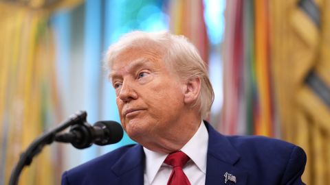 WASHINGTON, DC - MAY 28: U.S. President Donald Trump speaks during a swearing in ceremony for interim U.S. Attorney for Washington, D.C. Jeanine Pirro in the Oval Office of the White House on May 28, 2025 in Washington, DC. Trump has announced Pirro, a former Fox News personality, judge, prosecutor, and politician, after losing in the Senate for his first choice, Ed Martin, over his views on the January 6, 2021 attack on the U.S. Capitol. (Photo by Andrew Harnik/Getty Images)