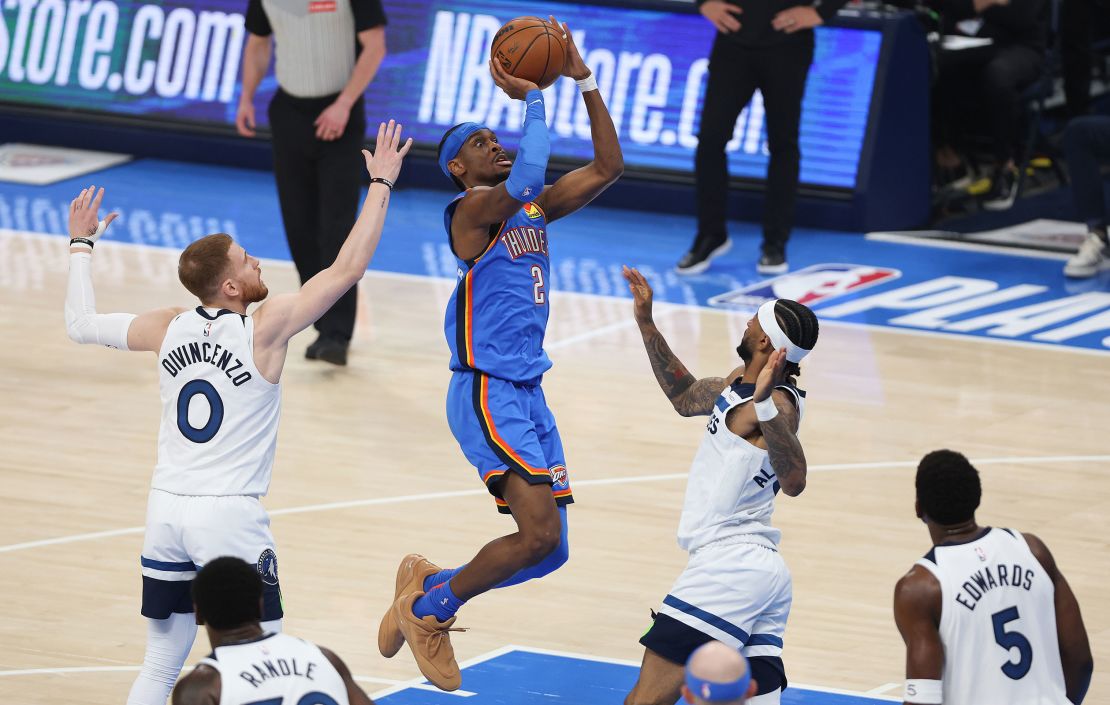 Gilgeous-Alexander (No. 2) has been the main offensive weapon for the Thunder this season.