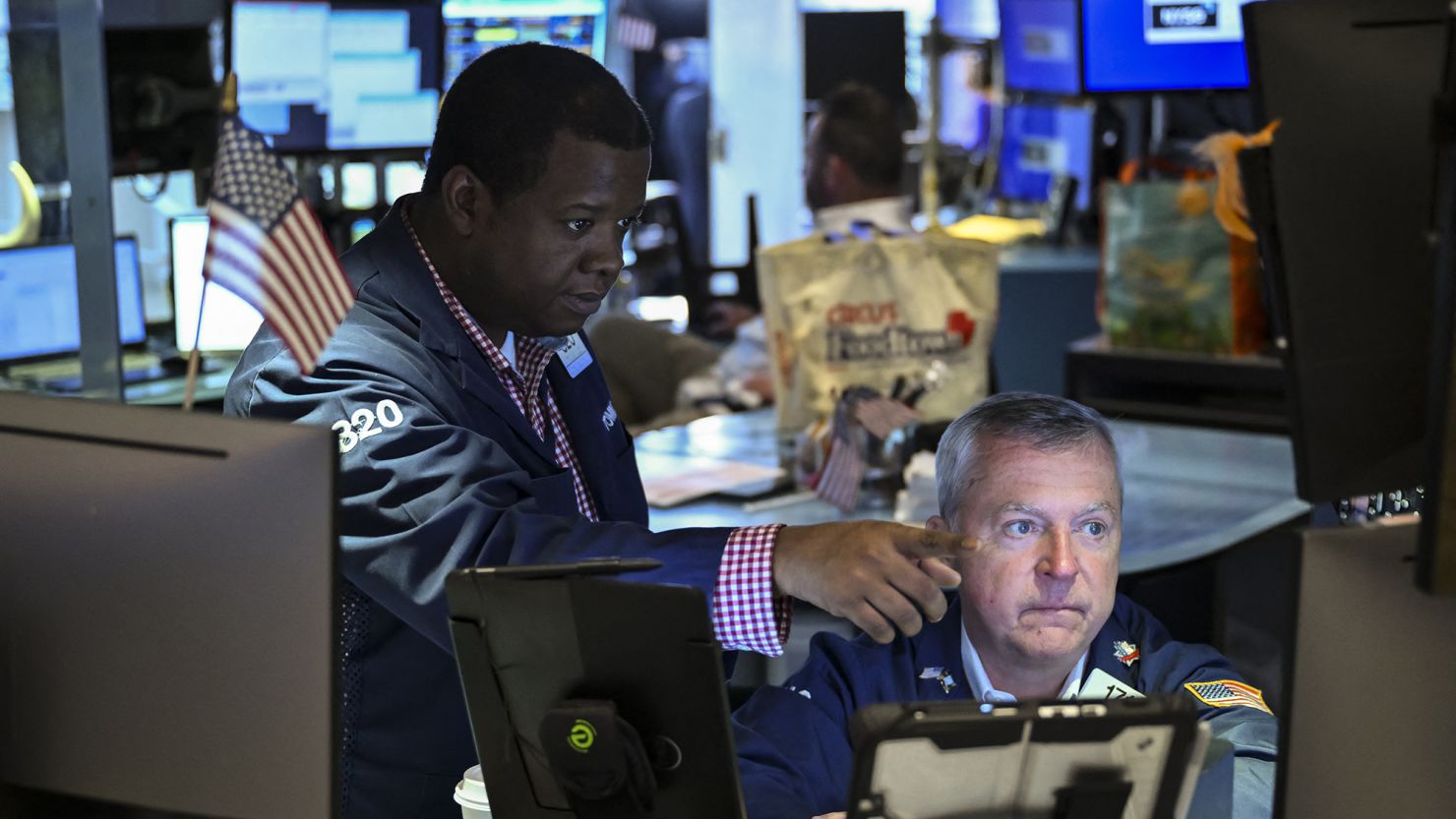 Traders work on the floor of the New York Stock Exchange on June 2.