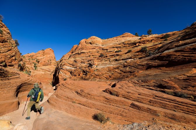 <strong>Access to wonder: </strong>The trail at Wire Pass leads to the entrance of Buckskin Gulch near Kanab, Utah.