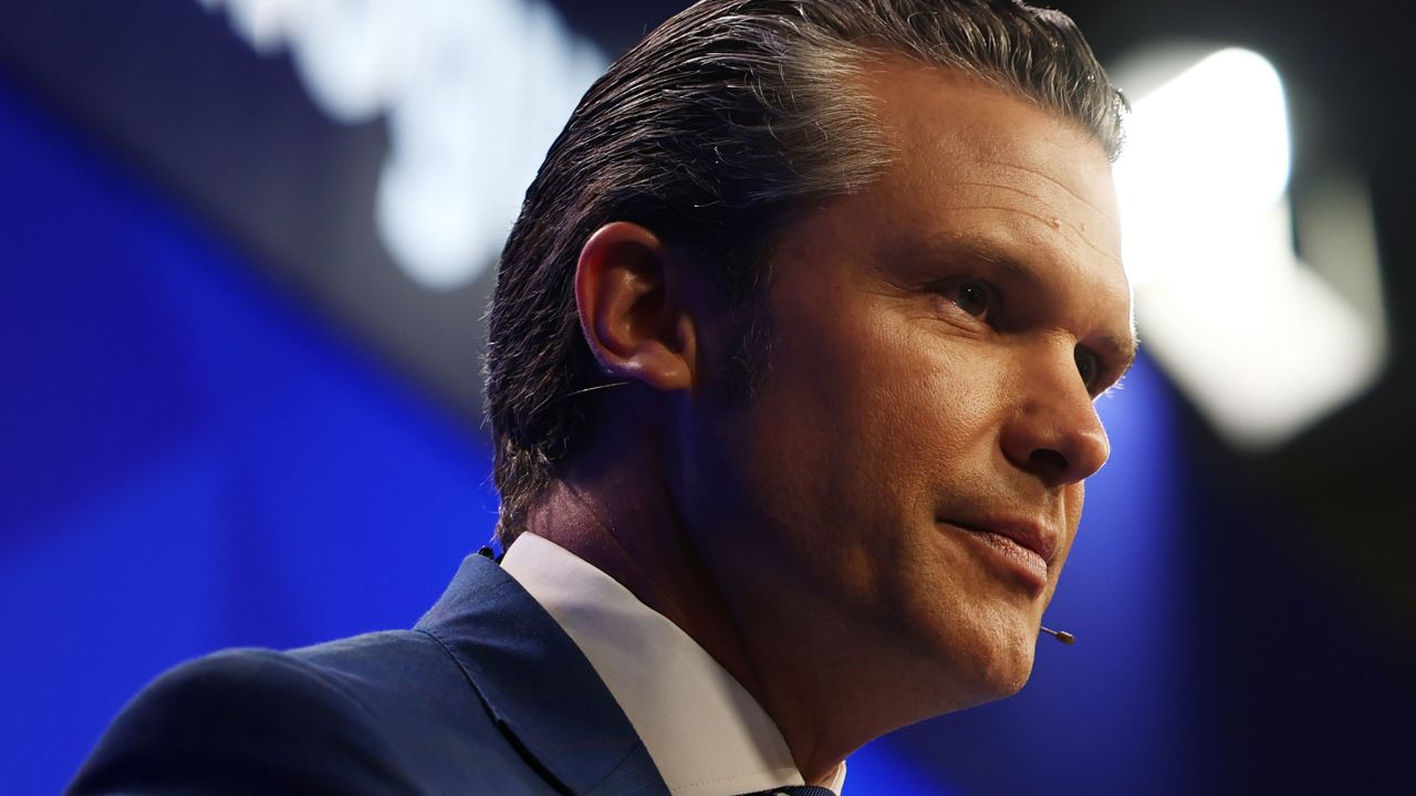 U.S. Secretary of Defense Pete Hegseth speaks in the first plenary session entitled “United States’ New Ambitions for Indo-Pacific Security” during the 22nd IISS Shangri-La Dialogue at the Shangri-La Hotel on May 31, 2025 in Singapore.