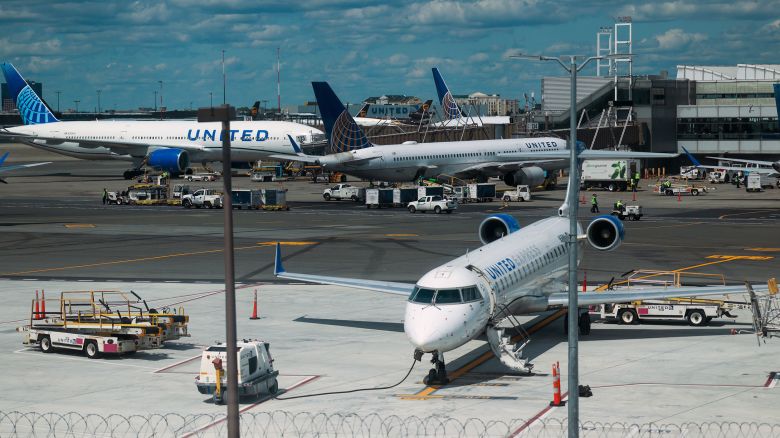 Planes sit on the tarmac at Newark Liberty International Airport  on June 2 in Newark, New Jersey.