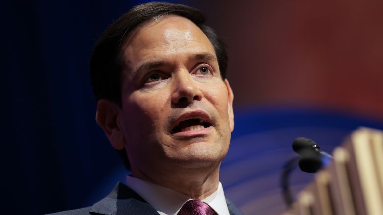 U.S. Secretary of State Marco Rubio speaks during the American Compass New World Gala at the National Building Museum on June 3, 2025 in Washington, DC.