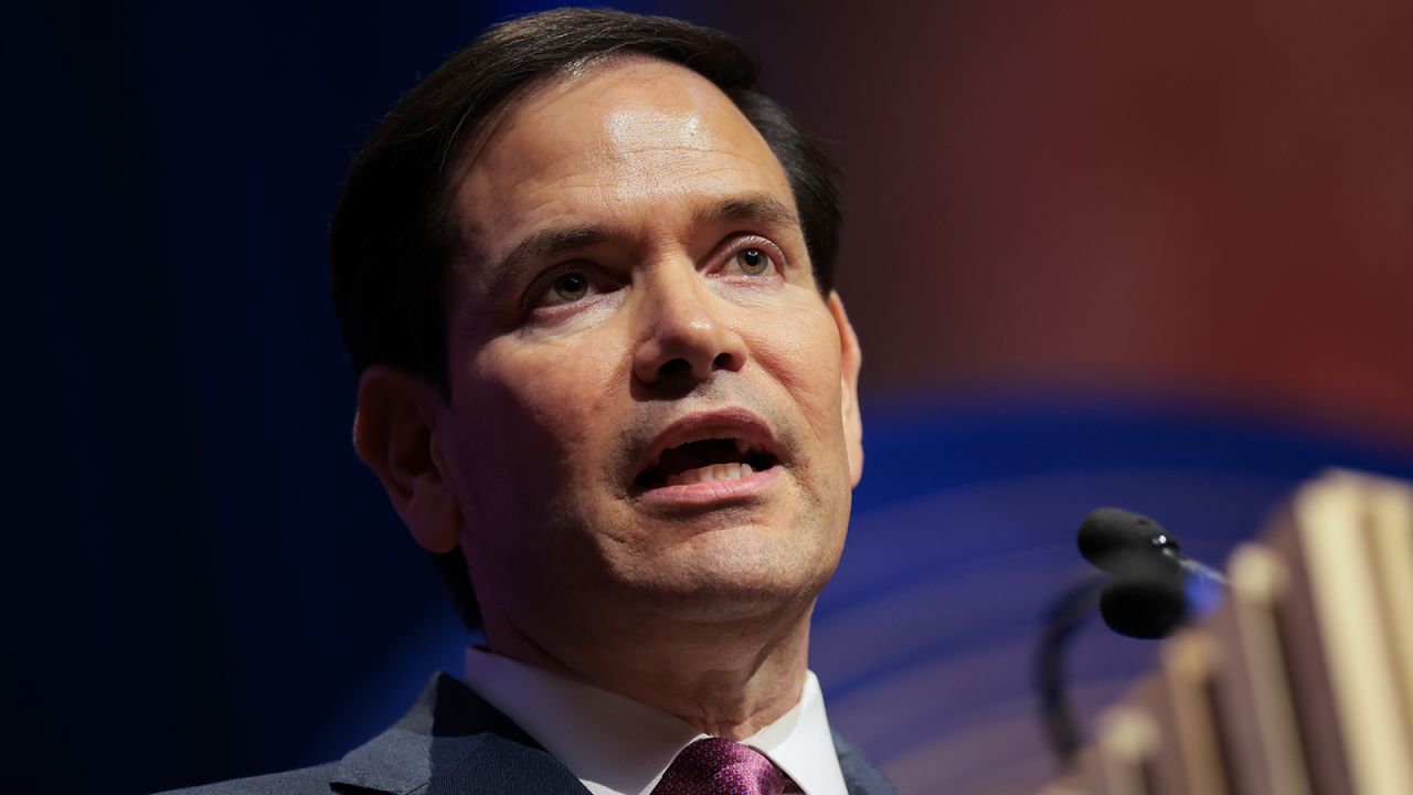 U.S. Secretary of State Marco Rubio speaks during the American Compass New World Gala at the National Building Museum on June 3, 2025 in Washington, DC.
