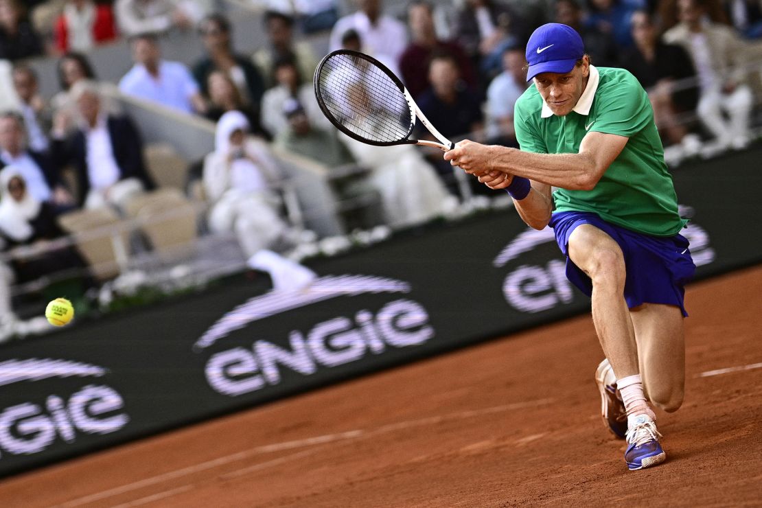 Sinner had won the last two grand slams coming into the French Open.