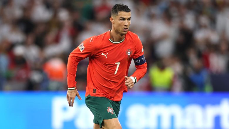 Portugal forward Cristiano Ronaldo during the UEFA Nations League 2025 semifinal match in Germany on June 4.