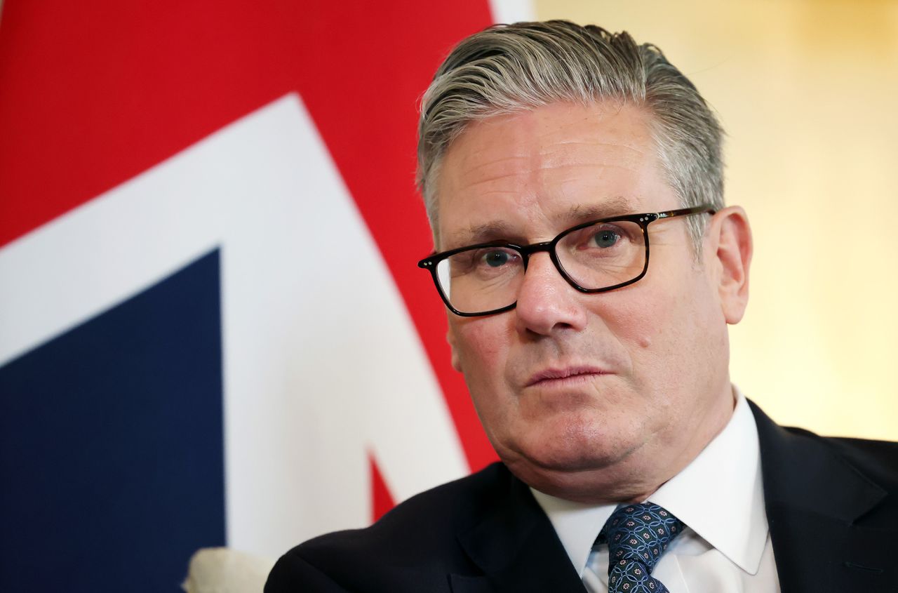 UK prime minister Keir Starmer at Downing Street in London, UK, on Monday.