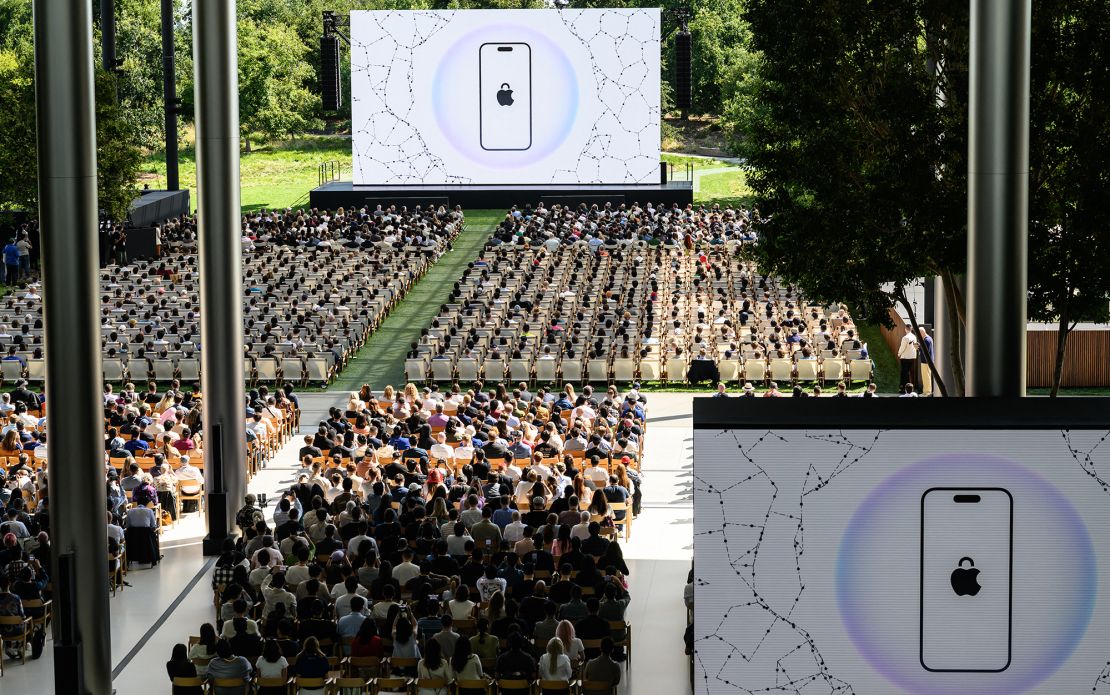 Apple's annual Worldwide Developers Conference in Cupertino, California, on June 9, 2025.