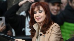 Argentina's former President Cristina Fernandez de Kirchner greets ers as she leaves her apartment in Buenos Aires on June 10, 2025. Argentina's corruption-convicted ex-president Cristina Kirchner on Monday urged ers to "organize" as she faces possible arrest if her appeal is defeated. Kirchner was sentenced to six years' imprisonment in 2022 for fraud in the awarding of tenders for public works during her two-term 2007-2015 presidency. (Photo by Luis ROBAYO / AFP) (Photo by LUIS ROBAYO/AFP via Getty Images)          