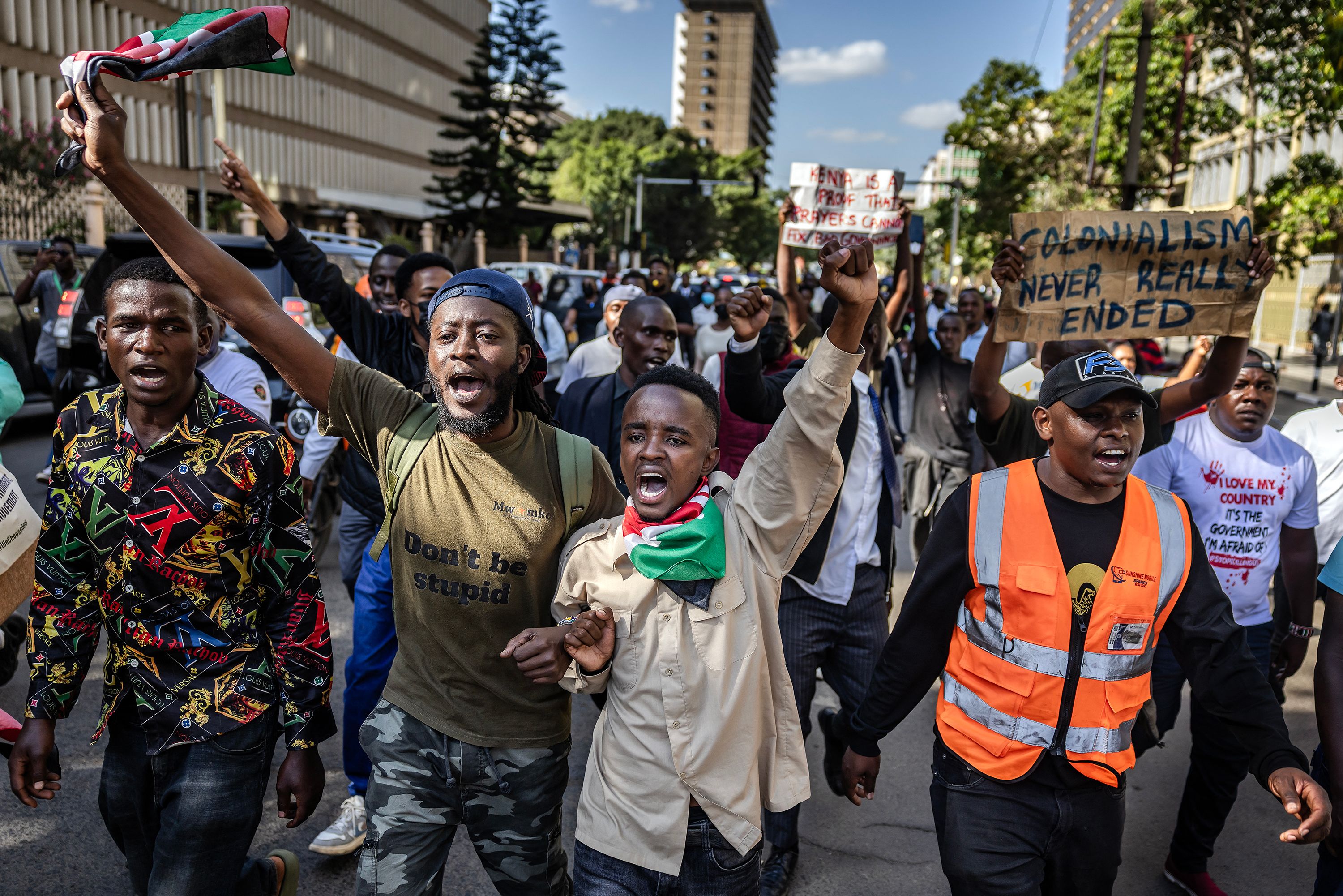 Manifestation à Nairobi suite à la mort d'Albert Ojwang