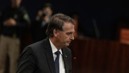 BRASILIA, BRAZIL - JUNE 10: Brazil's former president Jair Bolsonaro arrives at the Supreme Federal Court on June 10, 2025 in Brasilia, Brazil. Bolsonaro is accused of leading an attempted coup against the current President of Brazil Lula Da Silva. (Photo by Arthur Menescal/Getty Images)