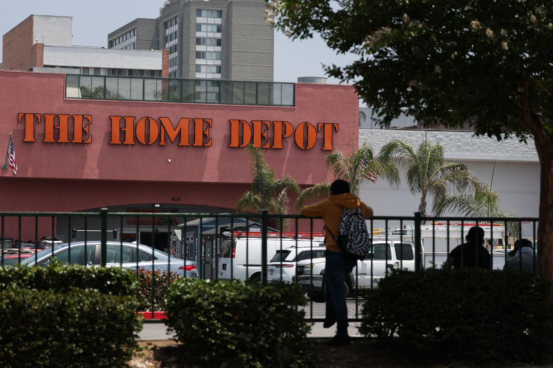 A Home Depot store in Westlake, California. Home Depot parking lots have long been convenient spots for day laborers to find work.