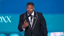 LOS ANGELES, CALIFORNIA - JUNE 09: Jamie Foxx accepts the Ultimate Icon Award onstage during the 2025 BET Awards at Peacock Theater on June 09, 2025 in Los Angeles, California. (Photo by Kevin Winter/Getty Images)