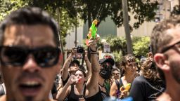 Barcelona residents have been protesting against mass tourism in their city. In June, protestors carried water pistols.