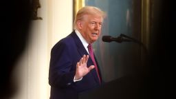 U.S. President Donald Trump delivers remarks before signing a series of bills related to California’s vehicle emissions standards on June 12.