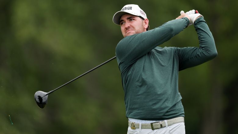 OAKMONT, PENNSYLVANIA - JUNE 14: Philip Barbaree Jr. of the United States plays his shot from the 15th tee during the third round of the 125th U.S. OPEN at Oakmont Country Club on June 14, 2025 in Oakmont, Pennsylvania. (Photo by Patrick Smith/Getty Images)