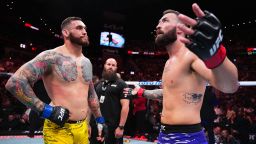 Paul Craig (right) admitted to using a "illegal move" with resulted in his fight against Rodolfo Bellato (left) ending in a non contest.