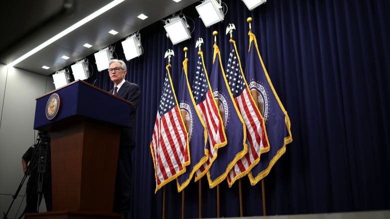 Federal Reserve Chair Jerome Powell holds a news conference on June 18 in Washington, DC.
