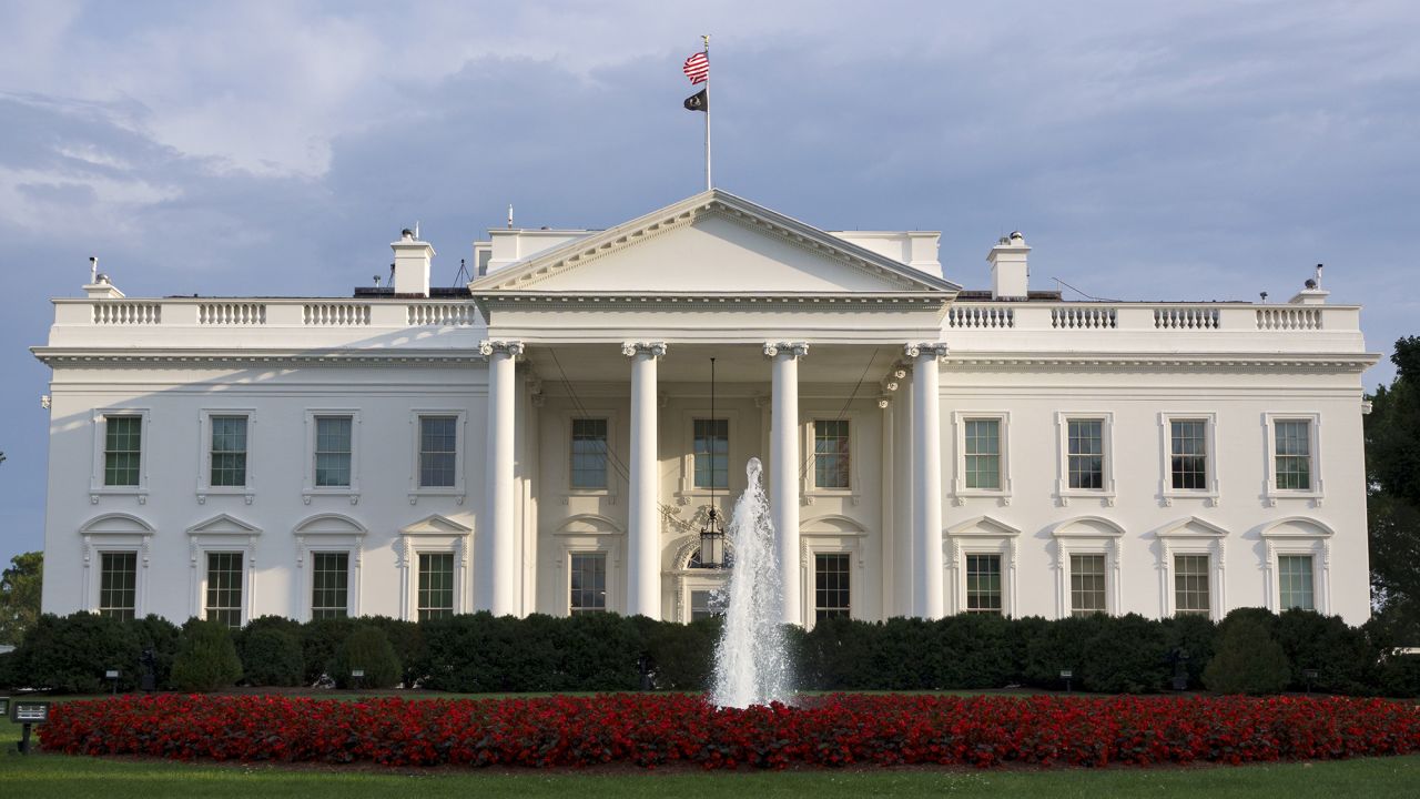 WASHINGTON, DC - JUNE 22: The White House is seen the day after President Donald Trump announced U.S. military strikes on nuclear sites in Iran on June 22, 2025 in Washington, DC. (Photo by Kevin Carter/Getty Images)