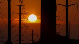 Power transmission lines during high temperatures in Columbia, South Carolina, US, on Tuesday, June 24, 2025. The Trump administration has declared a power emergency in the US Southeast as a blistering heat wave strains grids across the country.