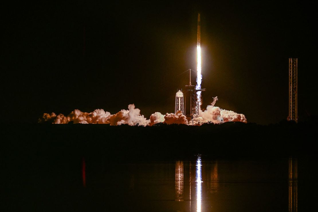 The Axiom-4 mission lifts off from NASA's Kennedy Space Center in Florida on June 25, 2025.