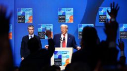 During a press conference at Wednesday’s NATO Summit, President Trump suggested that press reports questioning his claims about the Iran strikes somehow "demean" the military.