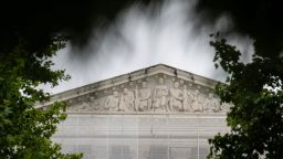 The US Supreme Court is photographed in Washington, DC, on Friday.