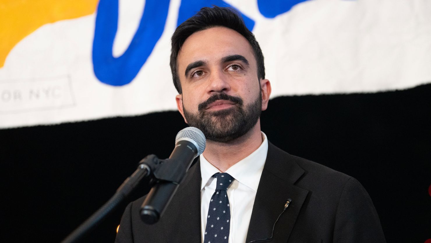 Zohran Mamdani speaks at the victory party for his primary election in New York on June 25.