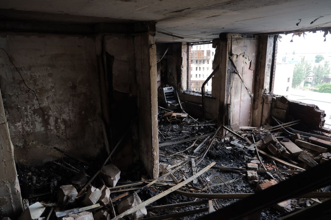 This residential building in Odesa was hit by a Russian drone on June 28, 2025.