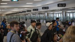 WASHINGTON, UNITED STATES - JUNE 29: A general view of Dulles International Airport during a media briefing tour organized by the U.S. Department of State's Foreign Press Center to present procedures related to incoming foreign nationals in Washington, United States, on June 29, 2025. (Photo by Celal Gunes/Anadolu via Getty Images)
